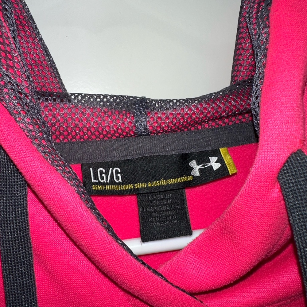 Hot pink under armour hoodie